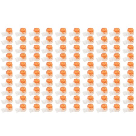 100 stk./sæt K2 Konnektor Ledningssamler Ledningsføring Telefonkabelledning UY2 Netværkskabelterminaler Udskiftning