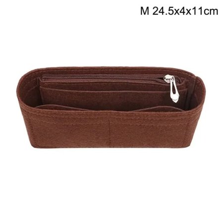 Multi-Pocket Women Insert Bag Handbag i filtstoff -