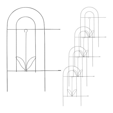 5-delt metal sengehest
