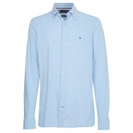 Tommy Hilfiger Shirt , Blauw , Heren , Maat: M