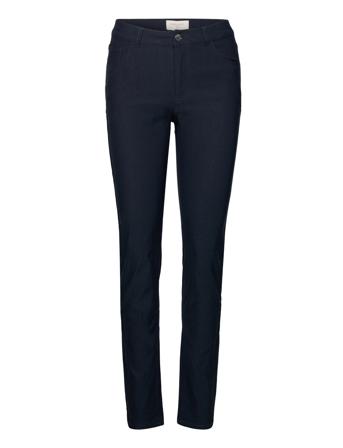 Fqadina-Pa-Straight-Power Bottoms Trousers Slim Fit Trousers Blue FREE/QUENT