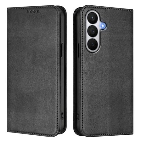 Samsung Galaxy S26 / S26 Pro Plånboksfodral Retro Textur RFID-Skydd - Svart