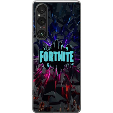 Kompatibelt Mobildeksel til Sony Sony Xperia 1 VI Inspirert spilllogo design med eksplosive former, neonlys og dynamisk energi for moderne spillerom