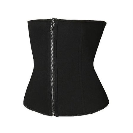Dam Neopren Bastu Bälte Topp Korsett Waist trainer Dubbelpressande Bustiers Underbyst Korsett Body Shaper Sexiga Shapewear Underkläder,svart