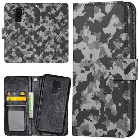 Samsung Galaxy S9 Plus - Plånboksfodral/Skal Kamouflage