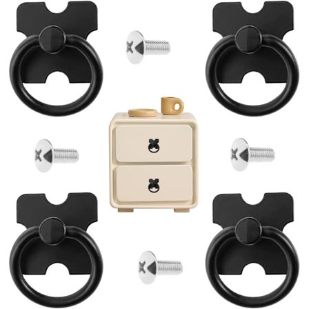 Skuffehåndtak og trekk, 4 ST Vintage Skuffehåndtak