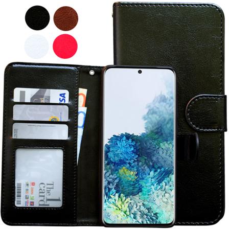 Samsung Galaxy S20 Plus - PU Læderpung Etui Svart
