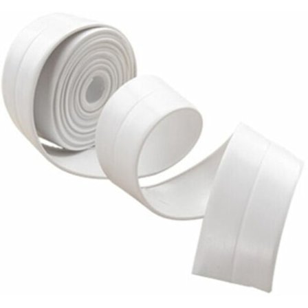 320x3.8CM Bruseforseglingstape Tætningsliste Brusebad Badeværelse Hvid Silikonetape Malertape Badekar PE Selvklæbende Køkken Hjørneforsegling ̃QD