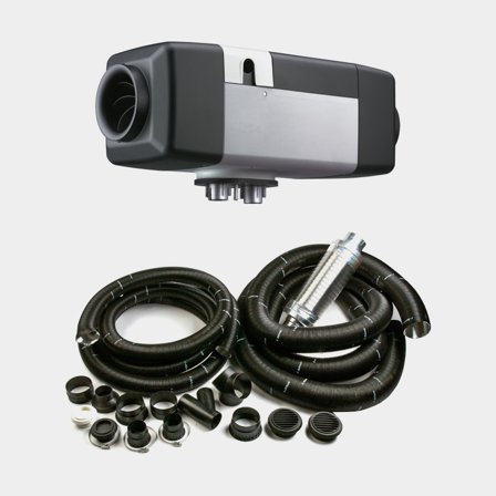 Ogrzewacz diesla z zestawem do rozprowadzania powietrza Webasto Air Top 55 EVO, kompletny pakiet do nowej instalacji, 12 V, 1500 - 5500 W, do 4 kabin 