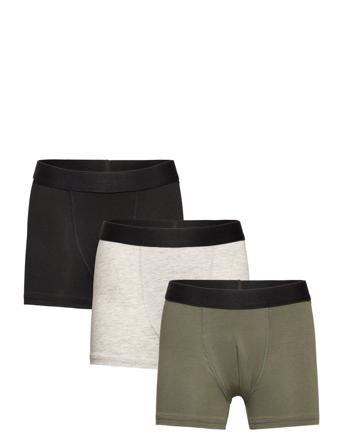 Boxer Bb Nyc Solid 3 Pack Night & Underwear Underwear Underpants Grønn Lindex*Betinget Tilbud