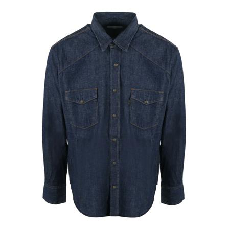 Haikure, Denim Shirts Blauw, Heren, Maat:L