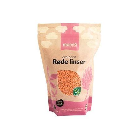 Manna Røde Linser 700 g