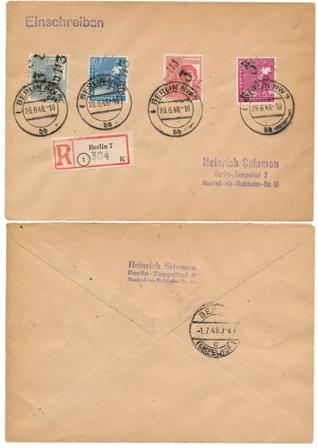 Tyskland Zoner 1948 - MICHEL 170, 173, 176/177 - Stemplet