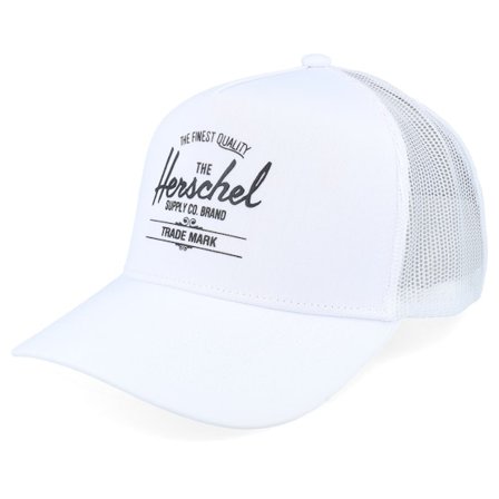 Herschel - Vit trucker Keps - Whaler Tall Mesh Cap White A-Frame Trucker @ Hatstore