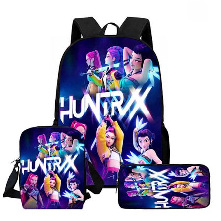 K-Pop Demon Hunter Rygsæk Skuldertaske Madkasse Penalhus Skolerygsæk-FF-