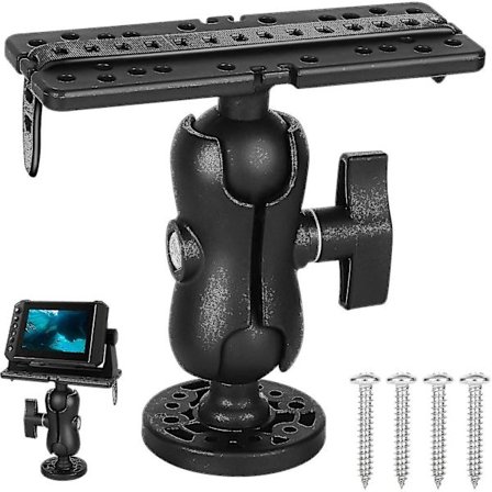 Fiskesøger Monteringsplade, Universal Monteringsplade, Fiskesøger Beslag, Fiskesøger Holder, 360 Justerbar Fiskesøger Stativ -bp