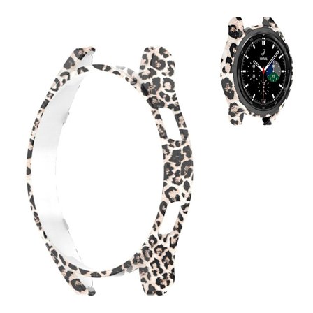 Samsung Galaxy Watch 4 Classic (42mm) unikt skyddsfodral - Svart Leopard