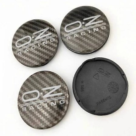 4 stk 62mm Bilhjul Navkapsler For Oz Racing M595 Oz Legering Bilhjul Felg Navkapsel Beskyttelse 62 58 4x62 Black Carbon,A