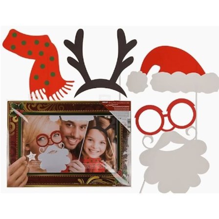 Tillbehör till julfotobooth