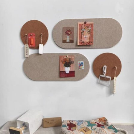 4 st Väggdekoration Anslagstavla Fotovägg Självhäftande Filttavla För Hem & Kontor_OF