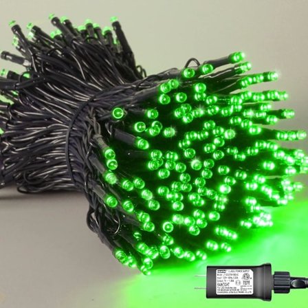 /EA/Vihreät valoketjut, 200 LED Halloween-valoa ulkokäyttöön vedenpitäviä, 8 tilaa 20 metrin jouluvalot pistoke Vihreä 200 LED Vihreä 200 LED