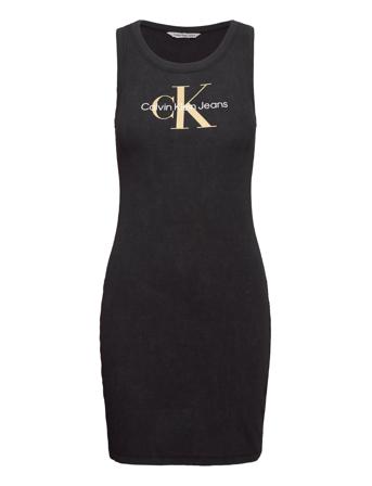 Archival Monologo Rib Tank Dress Black Calvin Klein Jeans