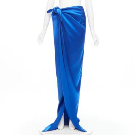 Balenciaga Vintage, Pre-owned Fabric outerwear Blauw, Dames, Maat:S,Viscose