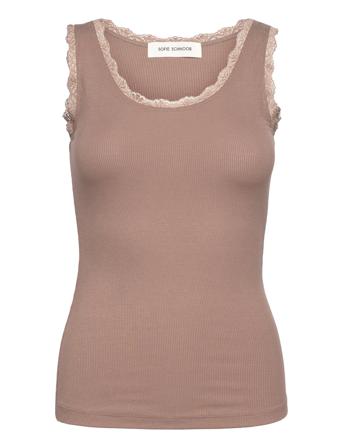 Ulrikkesw Top Tops T-shirts & Tops Sleeveless Brown Sofie Schnoor