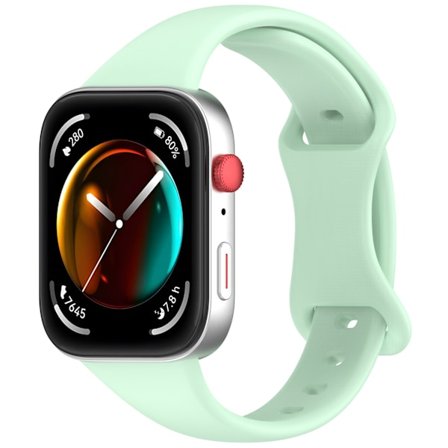 Armband för Huawei Watch Fit 4/fit 4 Pro/fit 3 Fjärilspänne Silikonarmband (mintgrön)