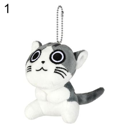 9cm Ca Cat Plysch Fylld Docka Nyckelring