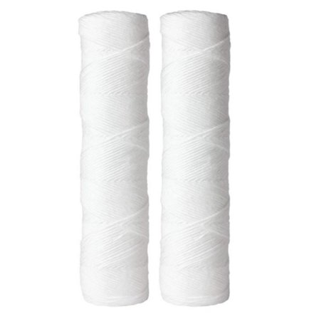 10" 5 Mikron Sediment Vattenfilter Ersättningspatron - 2-pack - För Filtreringssystem för Hela Huset