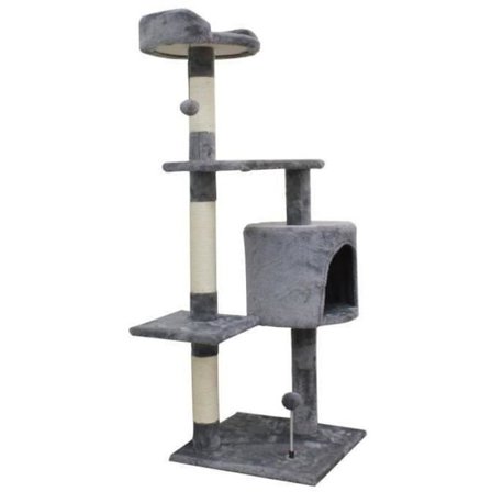 JAPSER - Kattträd - 40 x 40 x 114 cm - Grå