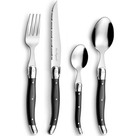 Lou laguiole Tradition bestickset 24 delar, antracit | Dukning & Servering > Bestick > Bestickset | Bagaren och Kocken