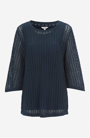 Cellbes of Sweden - Stickad tunika - marin - för damer - 34/36