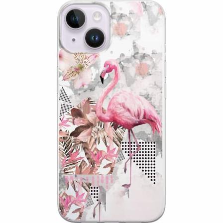 Apple Iphone 14 Plus Genomskinligt Skal Flamingo