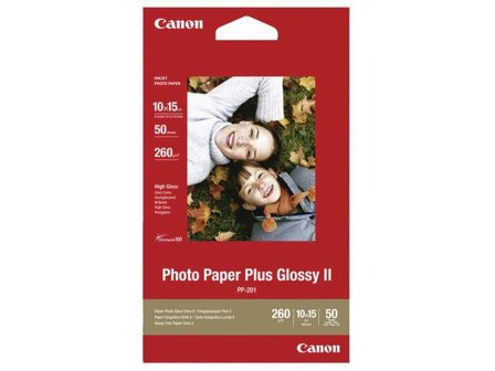 Canon Photo Paper Plus Glossy II PP-201 - fotopapir - blank - 50 ark - 100 x 150 mm - 260 g/m²