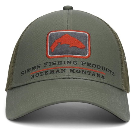 Simms Trout Icon Trucker Smokey Olive
