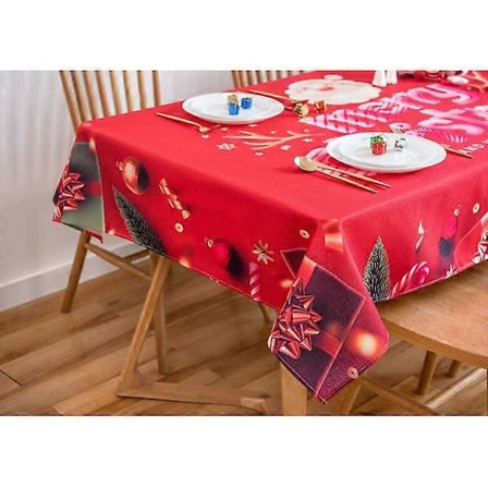 God Jul Dekorer Julebord Duk Teknisk