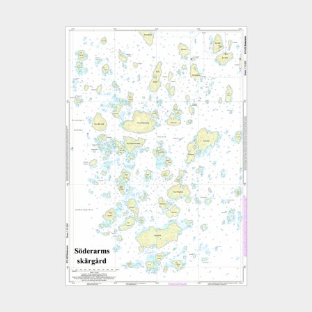 Carta speciale Idrografica 611-02A Söderarm, A2 non piegato (plano)