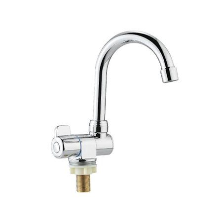 Kobberkran Høy-end Folding Kran Vannkran Enkelt Kaldtvannskran For Marine Båt Yacht 1pie