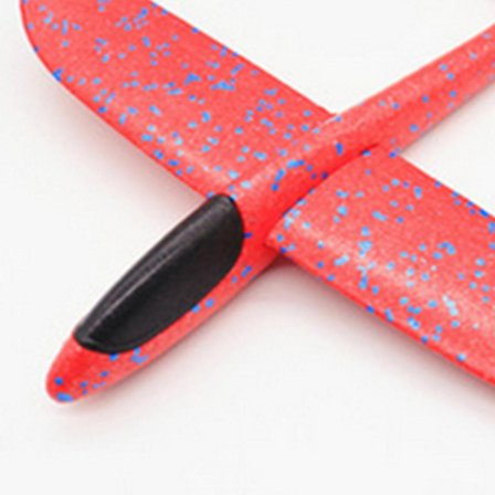 Sjov Skumflyvemaskine Med Blinkende Lys 48cm Legetøjsfly Velegnet Til Udendørs Legetøj [DmS]