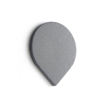 Panel akustyczny POLY, kropla, 725x600x56 mm, ścienny, jasnoszary