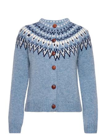 Joelle Stickad Tröja Cardigan Multi/mönstrad Jumperfabriken