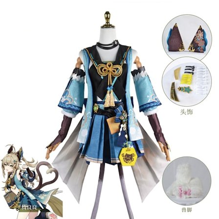 Mub- Genshin Impact Kirara Cosplay Costume Cute Girl Outfit Uniform Halloween Party Costumes for Women