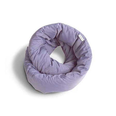Infinity Pillow - Rese Nackkudde - Mångsidig Mjuk 360 Stöd Scarf - Maskintvättbar - Hemresa Flygresa Bilresor (Lila)