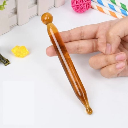 Akupunktur Skrapemassasje Syvdelers Sett, Resinmateriale, Ansiktsløft, Massasje- og Akupunkturverktøy