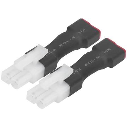 2 stk. Tamiya Han til T Hun Batteri Opladningsadapter Bærbar RC Bil Tilbehør