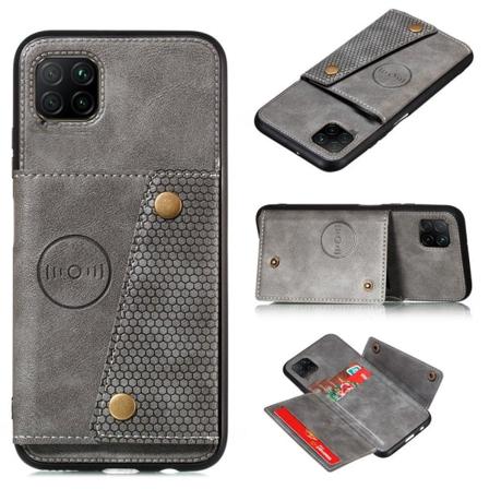 Samsung Galaxy A22 5G - Cover med kortholder Grå