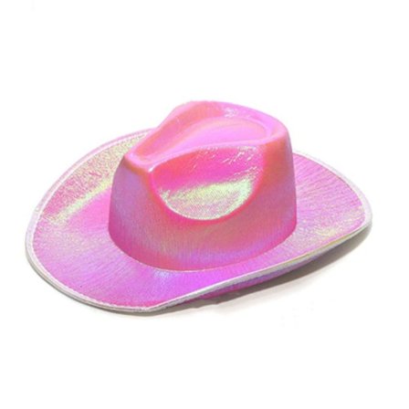 Iriserende Cowboy Hat Jazz Hat PINK