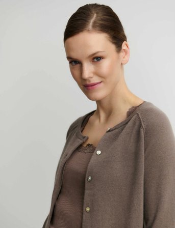 Rosemunde Rwlaica Cashmere Ls O-Neck Raglan C - Grey - XS